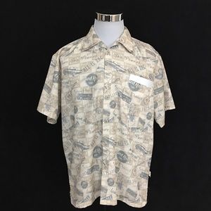 Vintage Hard Rock Cafe Hawaiian Vacation Shirt Short Sleeve Shirt Men's Medium